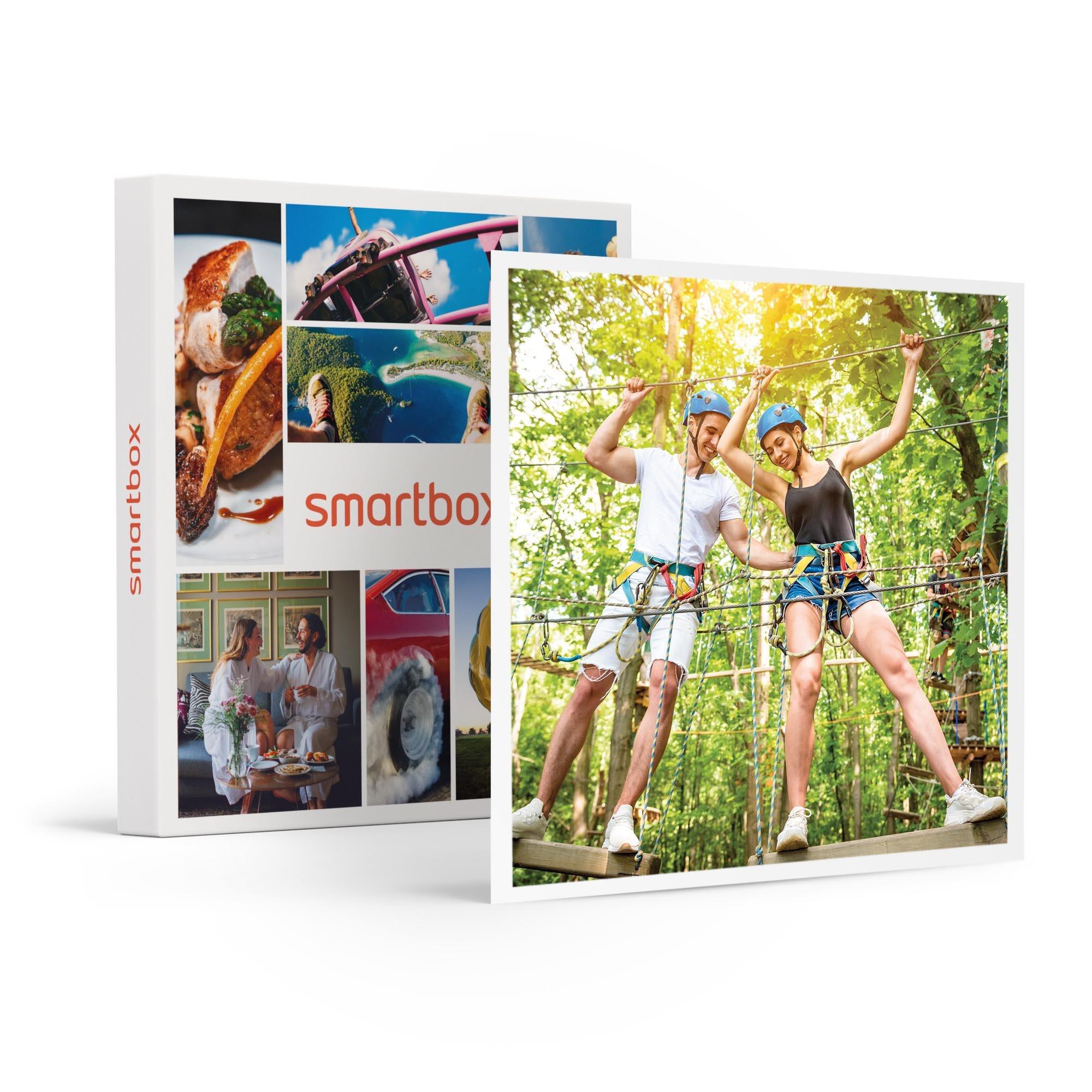 Smartbox  Aventure palpitante dans les arbres : session d'accrobranche de 3h pour 2 - Coffret Cadeau 