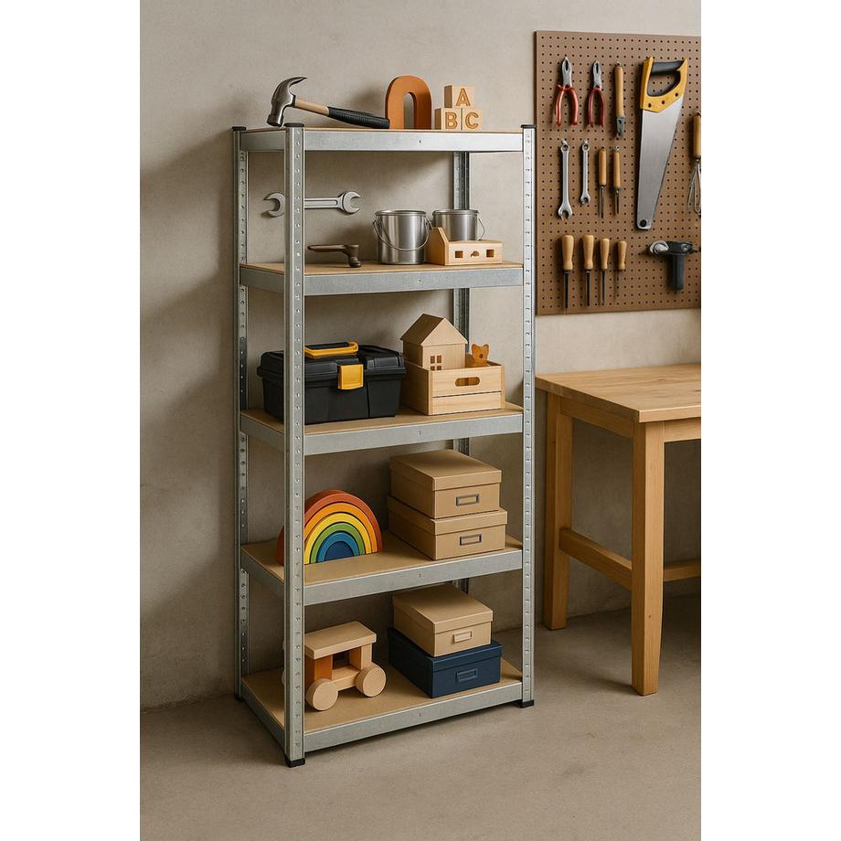 Northio Lagerregal aus Metall, 5 Böden, 875 kg Tragkraft  