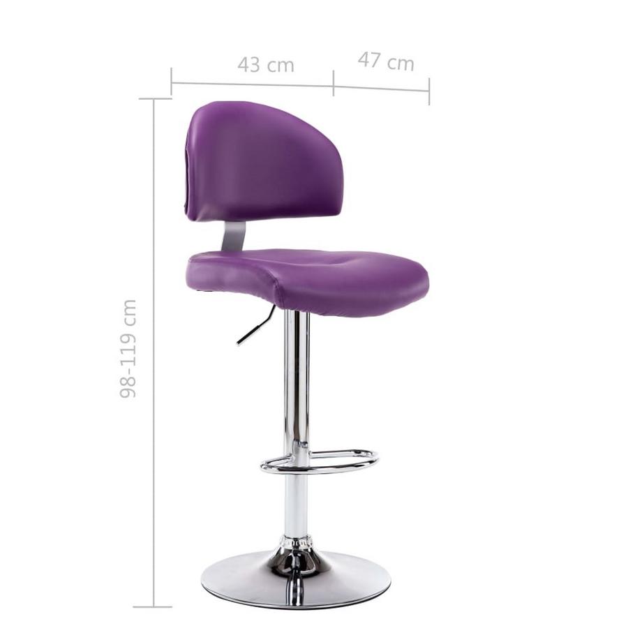 VidaXL Tabouret de bar cuir artificiel  