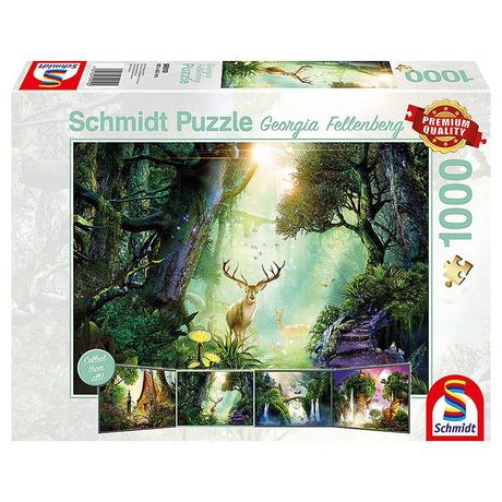Schmidt  Puzzle Rehe im Wald (1000Teile) 