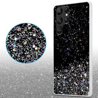 Cadorabo  Hülle für Samsung Galaxy S22 ULTRA TPU Silikon mit funkelnden Glitter 