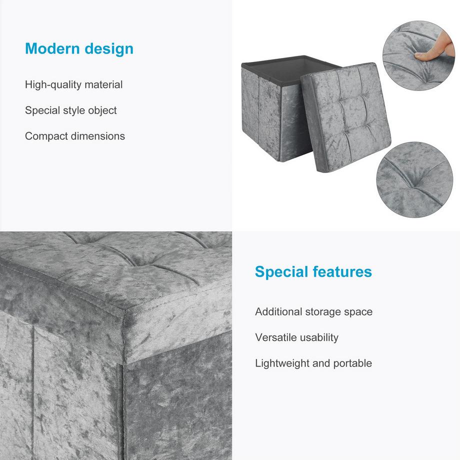 Intirilife Faltbarer Sitzhocker  