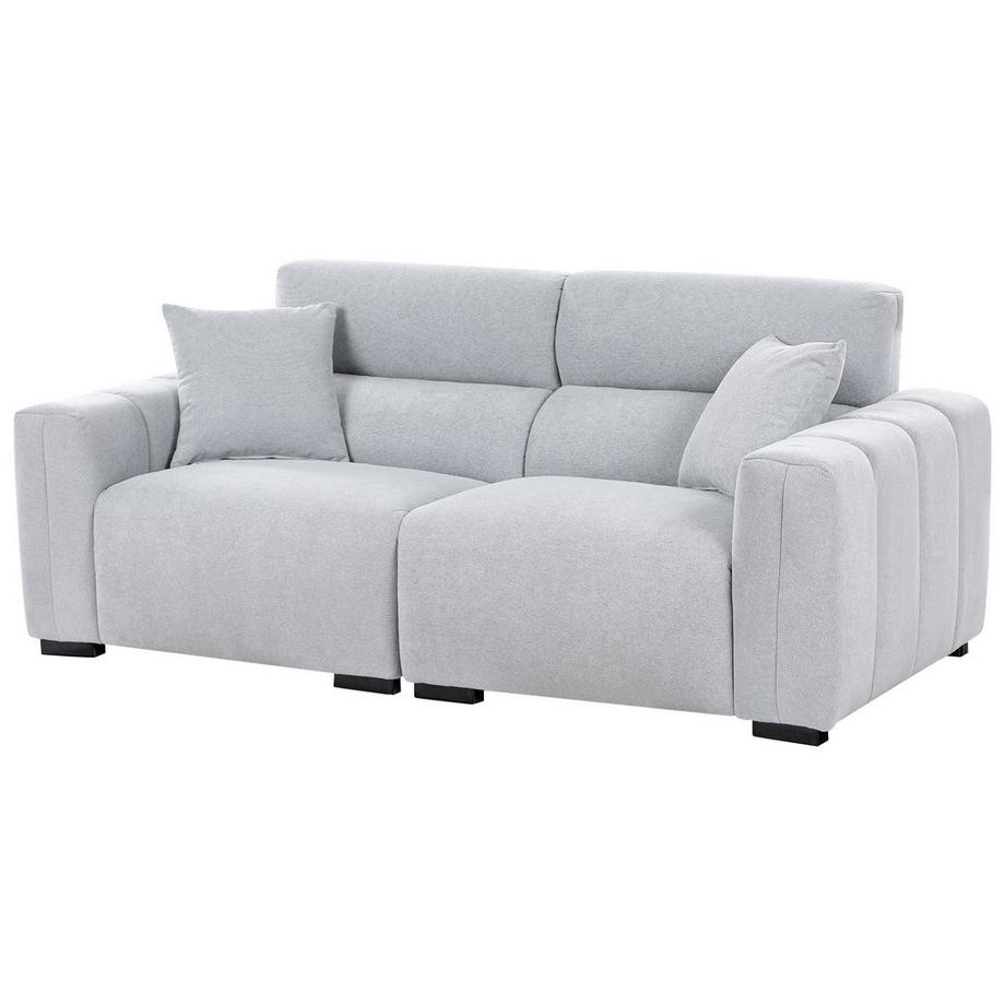 Beliani Canapé 3 places en Tissu Scandinave FAUSKAN  