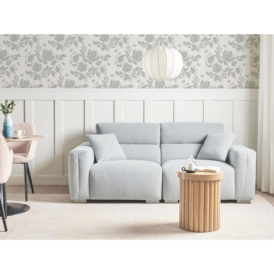 Beliani Canapé 3 places en Tissu Scandinave FAUSKAN  