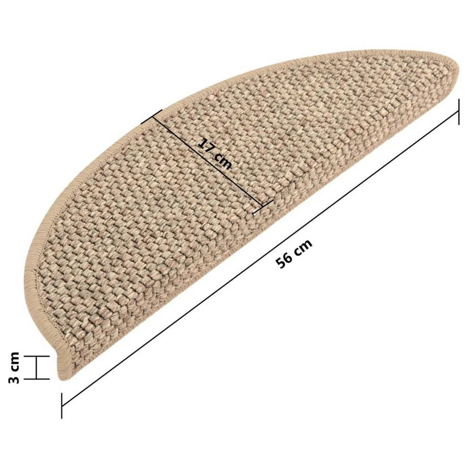 VidaXL Treppenmatten selbstklebend 15 stk. gewebe  