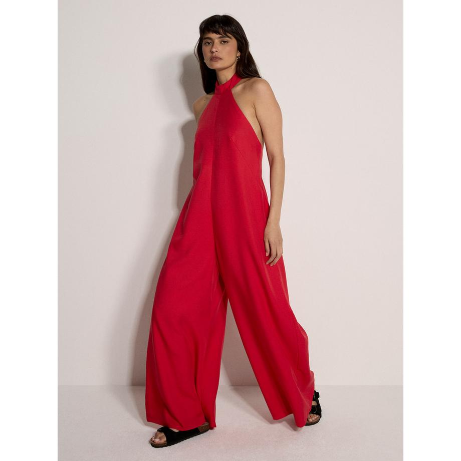APRICOT Combinaison col dos nu jambes larges  