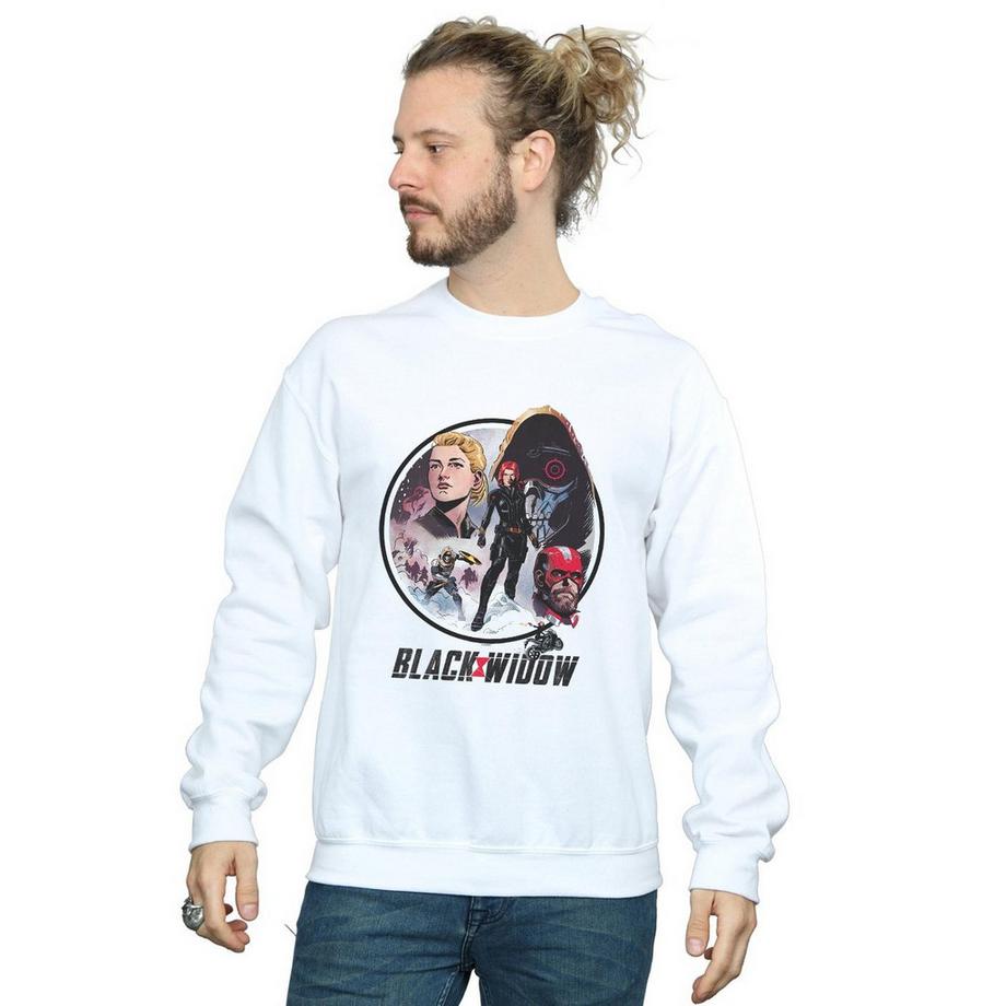 MARVEL Black Widow Imprimé Graphique Sweatshirt  