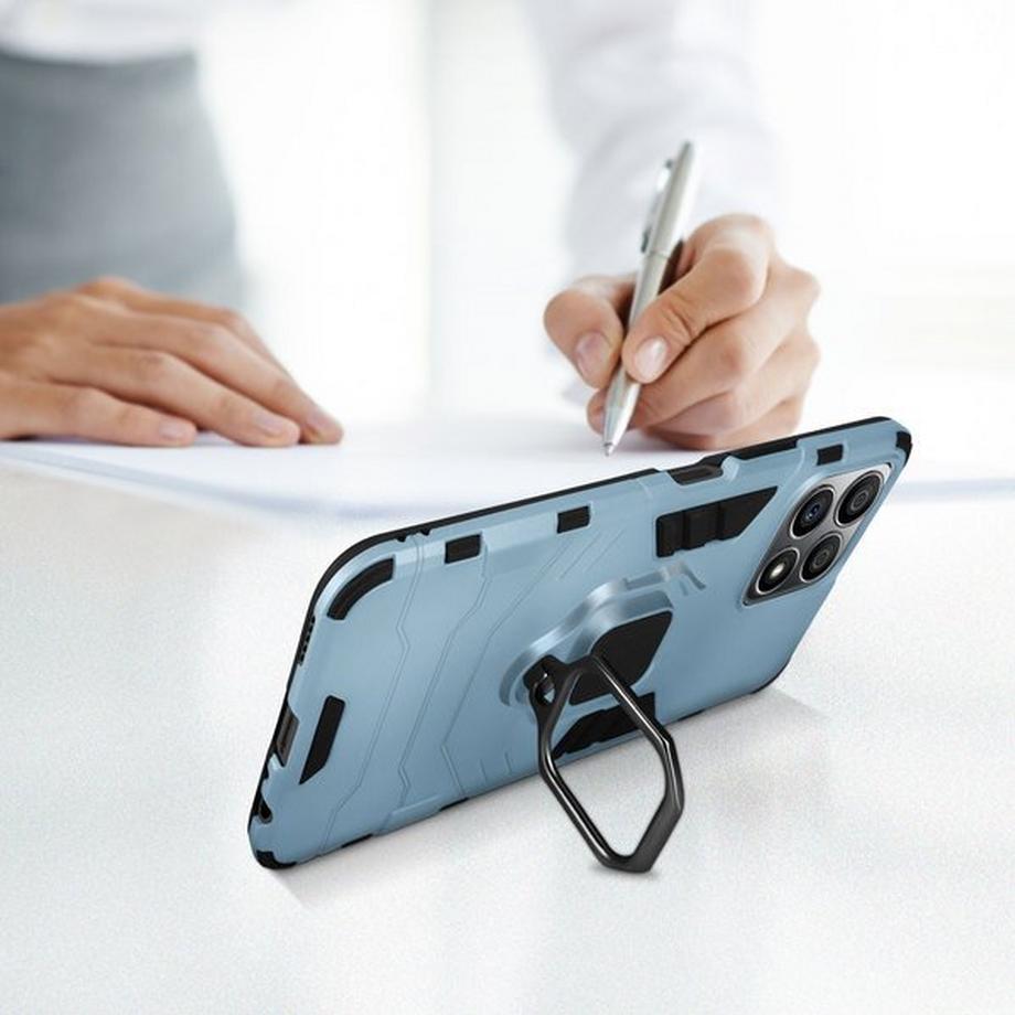 Avizar  Coque Honor X8 Bague Bleu Nuit 