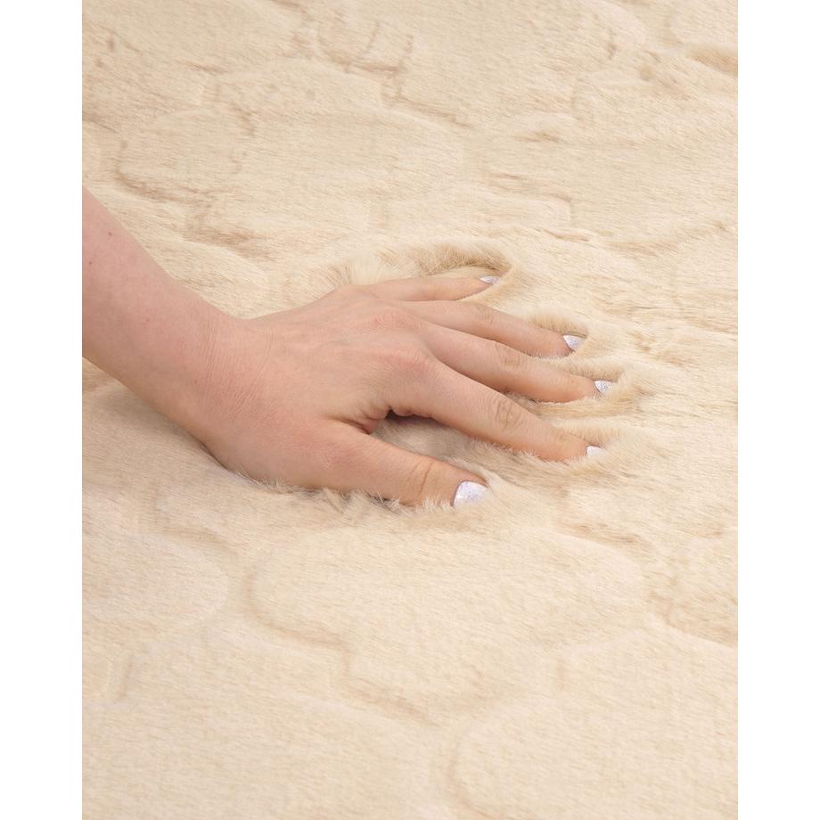 Beliani Tappeto in pelliccia sintetica en Poliestere Moderno GHARO  