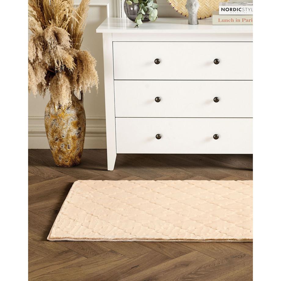 Beliani Tappeto in pelliccia sintetica en Poliestere Moderno GHARO  