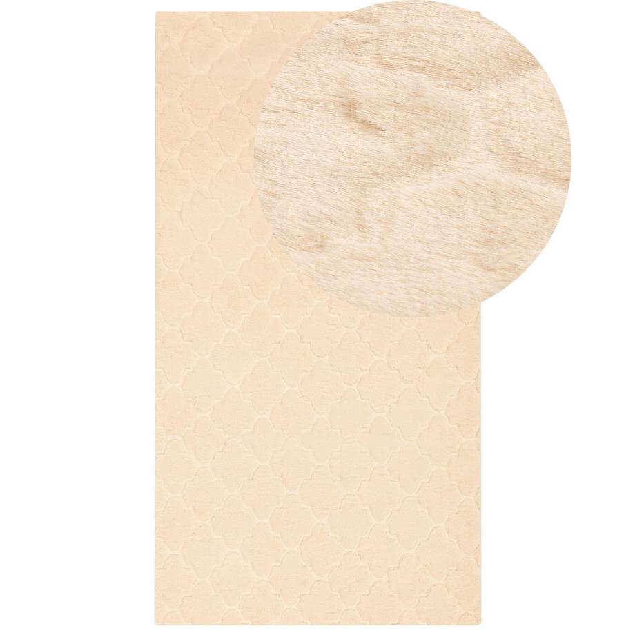 Beliani Tappeto in pelliccia sintetica en Poliestere Moderno GHARO  