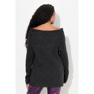 Ulla Popken  Pullover con apertura sulle spalle e maniche lunghe 