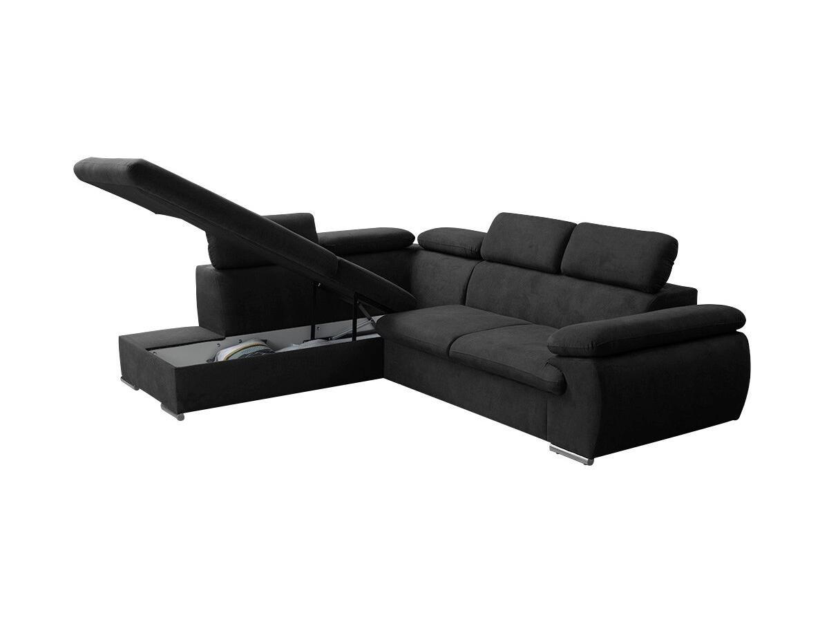 Vente-unique Ecksofa mit Schlaffunktion Bettkasten FABIEN Ecke Links  