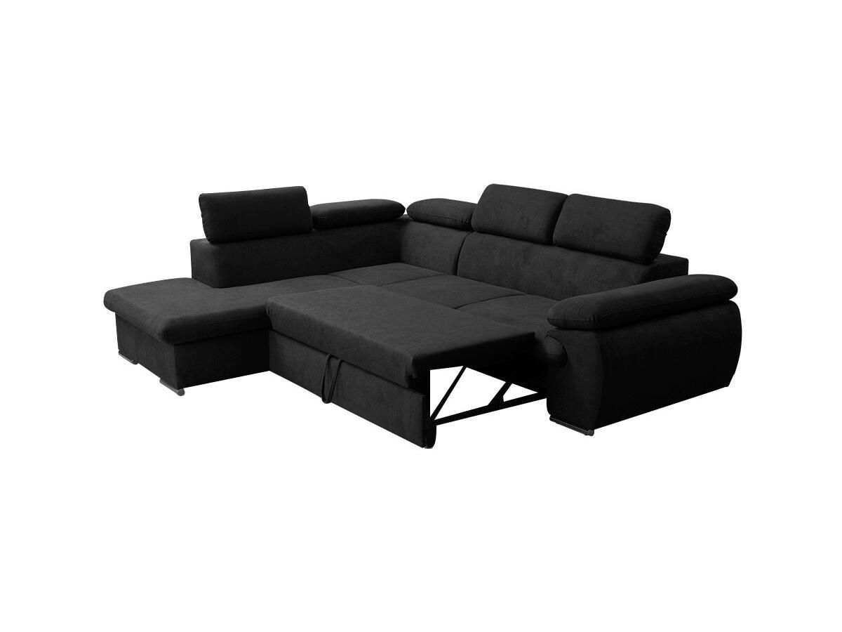 Vente-unique Ecksofa mit Schlaffunktion Bettkasten FABIEN Ecke Links  