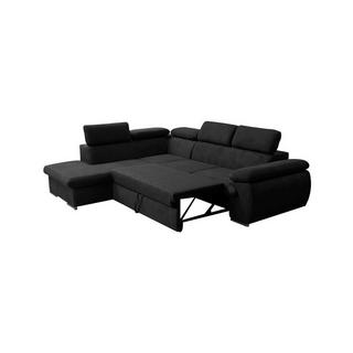 Vente-unique Ecksofa mit Schlaffunktion Bettkasten FABIEN Ecke Links  