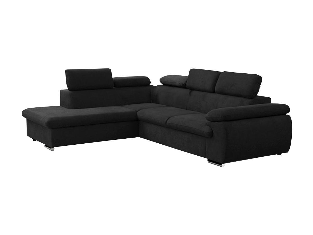 Vente-unique Ecksofa mit Schlaffunktion Bettkasten FABIEN Ecke Links  