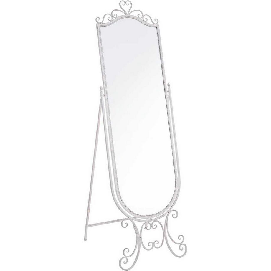 mutoni Miroir sur pied Emily blanc 165  