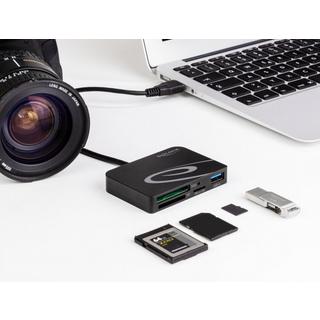 DeLock  LECTEUR POUR CARTES DE M�MOIRE XQD / SD / MICRO SD + PORT USB TYPE-A 