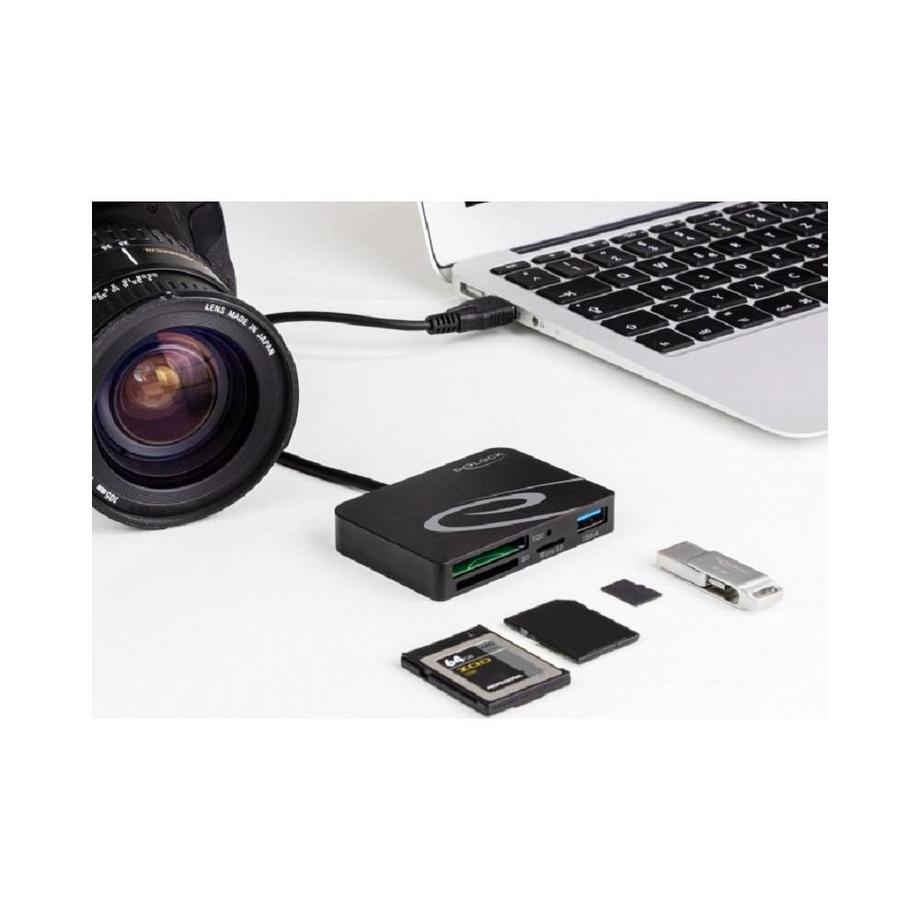 DeLock  LECTEUR POUR CARTES DE M�MOIRE XQD / SD / MICRO SD + PORT USB TYPE-A 