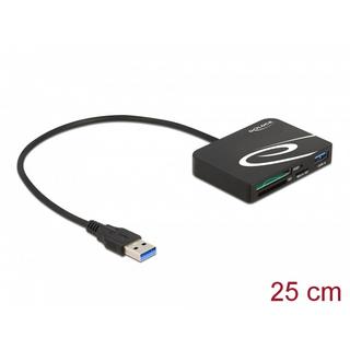 DeLock  LECTEUR POUR CARTES DE M�MOIRE XQD / SD / MICRO SD + PORT USB TYPE-A 