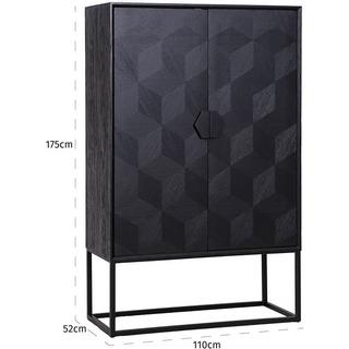 mutoni Etagère murale Blax noire 110  