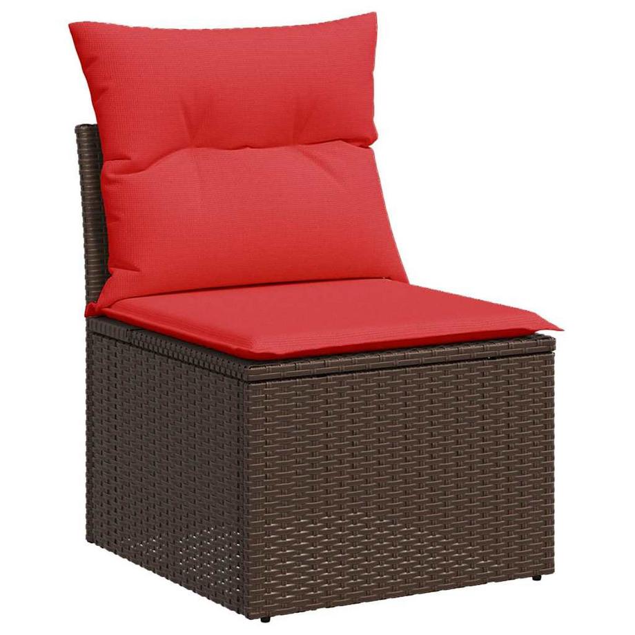 VidaXL set divano da giardino Polirattan  