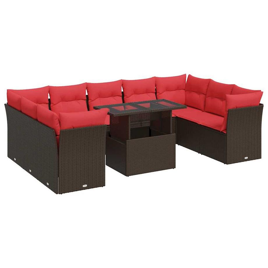 set divano da giardino Polirattan