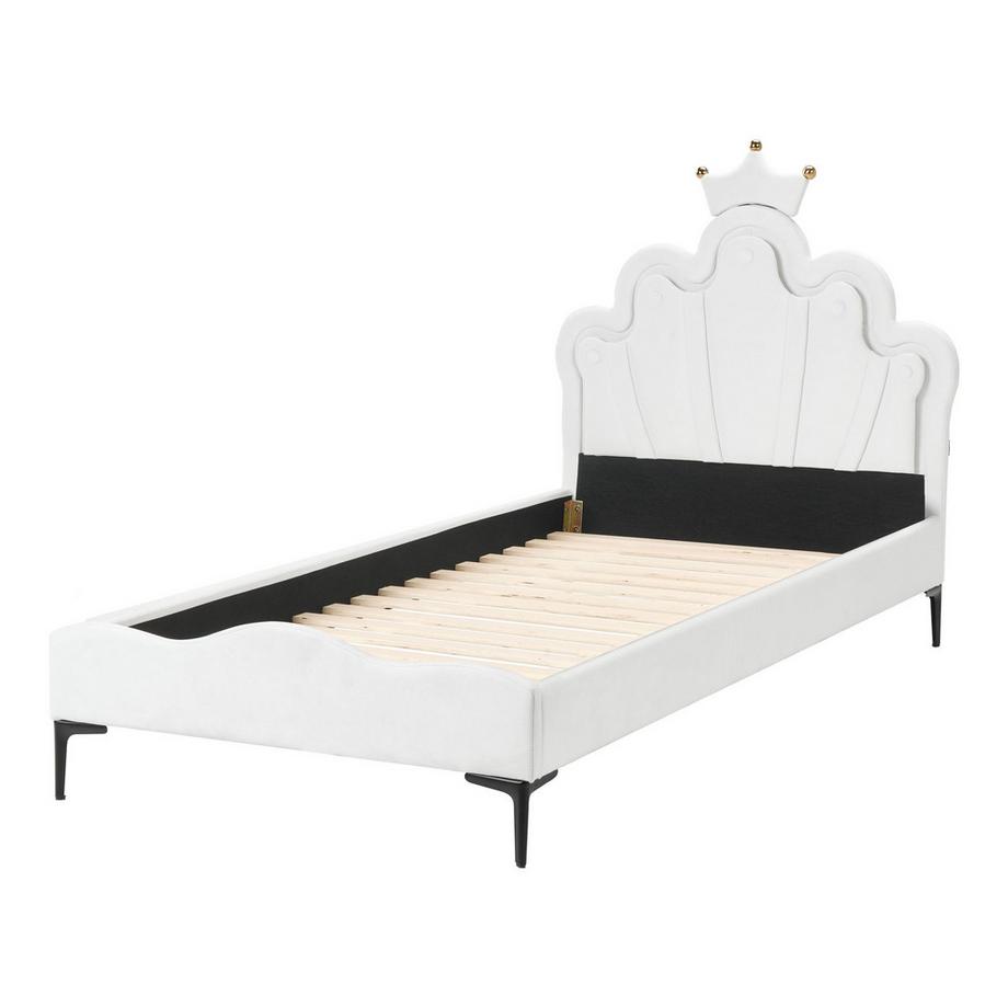 Beliani Letto per bambini en Velluto Moderno RUBIAN  