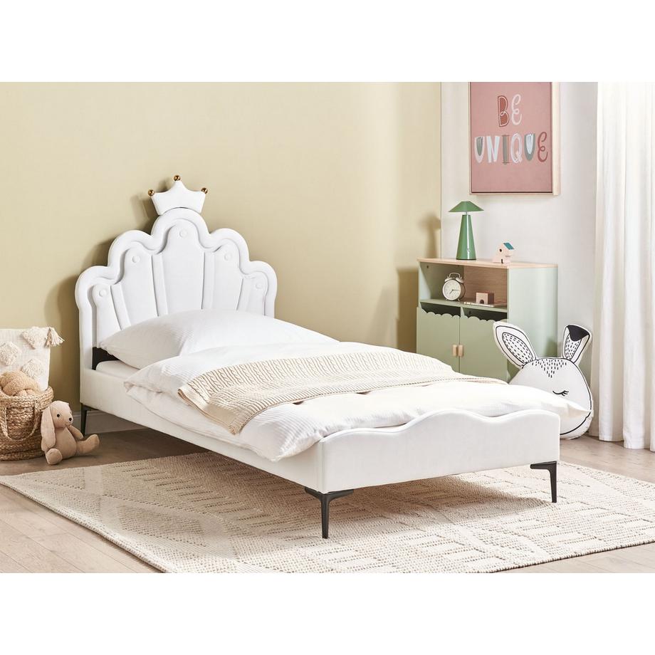 Beliani Letto per bambini en Velluto Moderno RUBIAN  