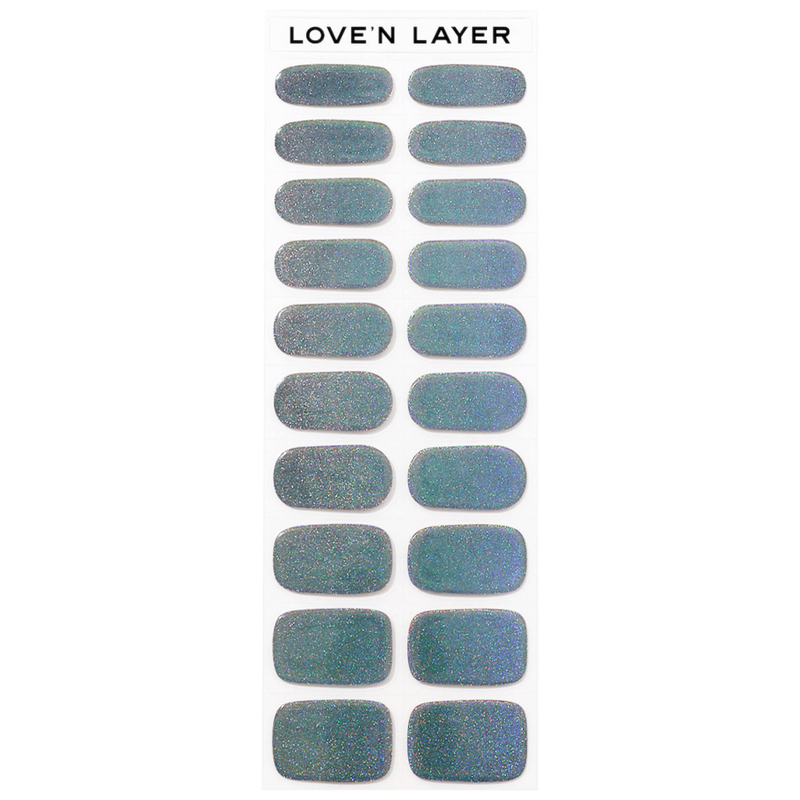 Lovenlayer  Autocollants pour ongles Halo Glossy Glitter 