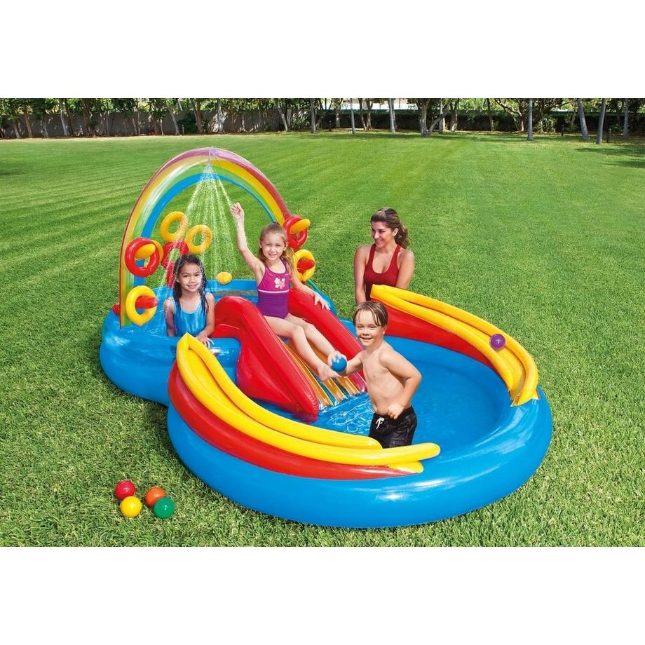 Intex  Parco giochi acquatico, piscina, piscina per bambini, scivolo Intex 57453 