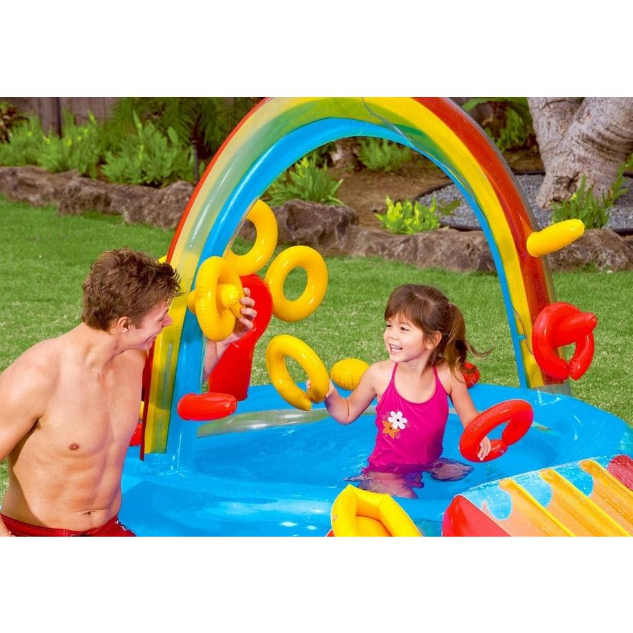 Intex  Parco giochi acquatico, piscina, piscina per bambini, scivolo Intex 57453 