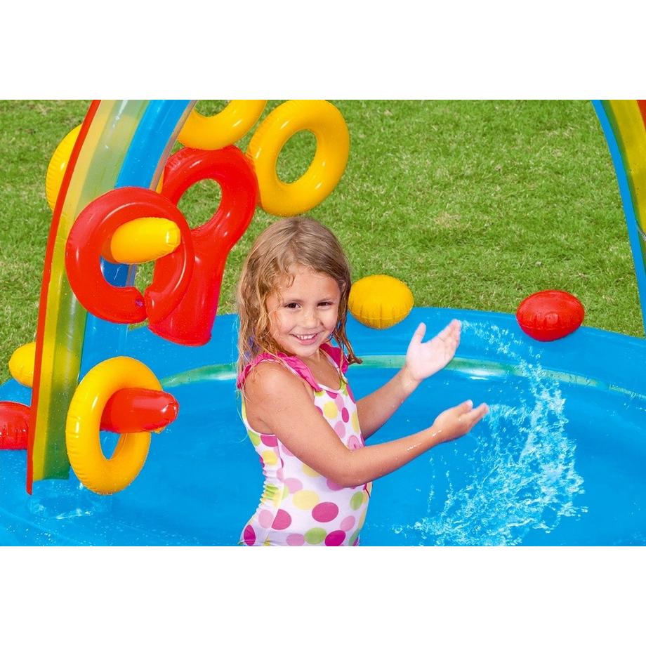 Intex  Parco giochi acquatico, piscina, piscina per bambini, scivolo Intex 57453 