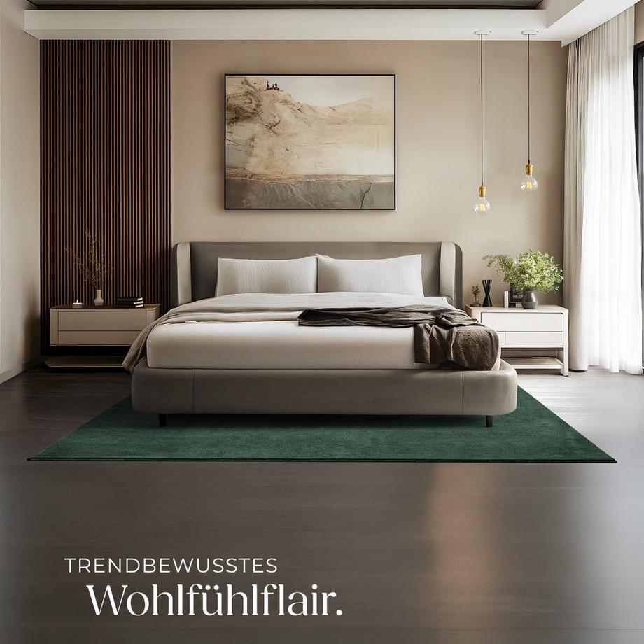 Tectake Tappeto a pelo corto Soft Zone  Diverse misure e colori  