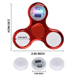 Activity-board  6 pièces fidget spinner, jouet fidget spinner illuminé par LED pour enfants et adultes, accessoire de fête phosphorescent, jouet contre l'anxiété, réducteur de stress 