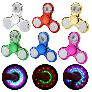 Activity-board  6 Stück Fidget Spinner, LED beleuchtetes Fidget Spinner Spielzeug für Kinder und Erwachsene, glow-in-the-dark Party Zubehör, Angst Spielzeug, Stressabbau 