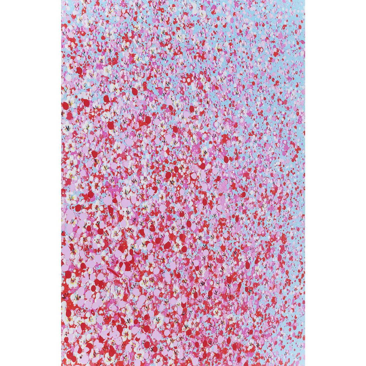 KARE Design Tableau Touched Flower Boat Bleu Rose 100x80cm  