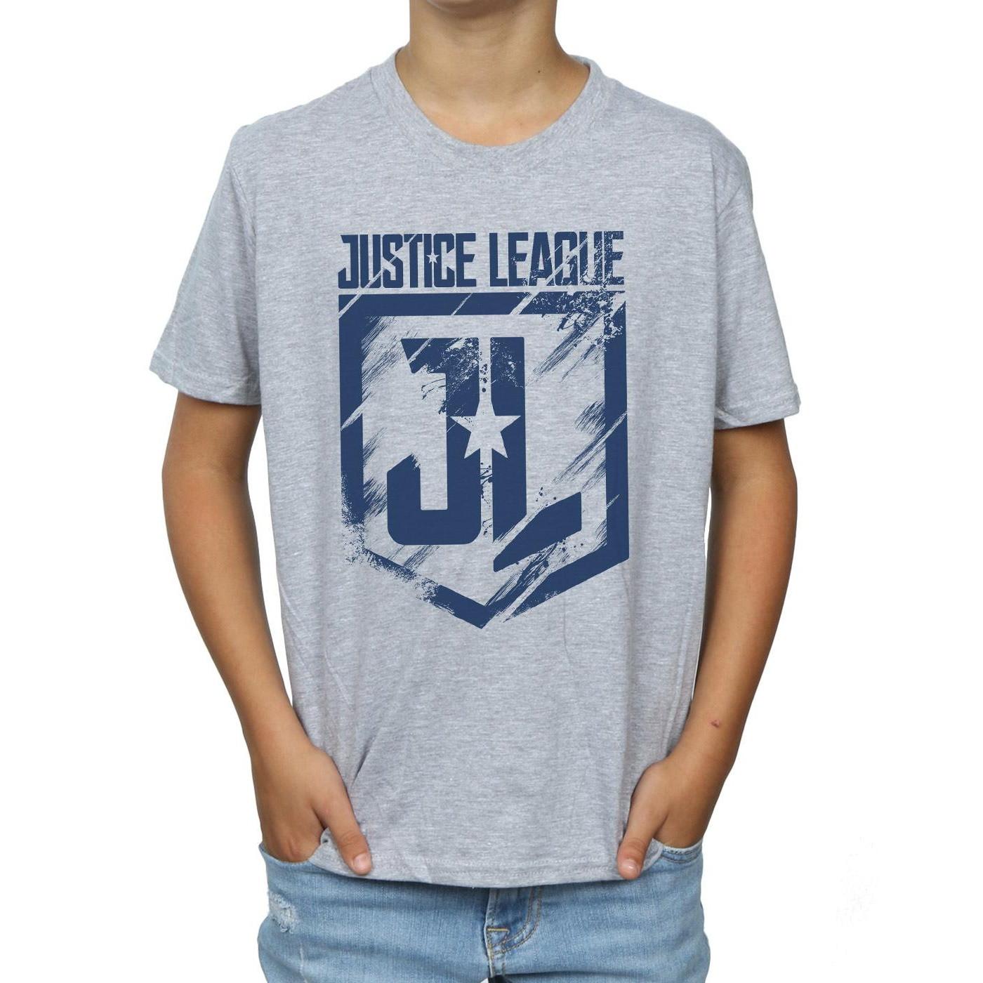 DC COMICS  Justice League Movie Indigo Logo TShirt 