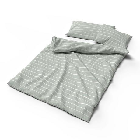 Lotus Bettwaren Mariano Renforcé Gestreifter Duvetbezug  