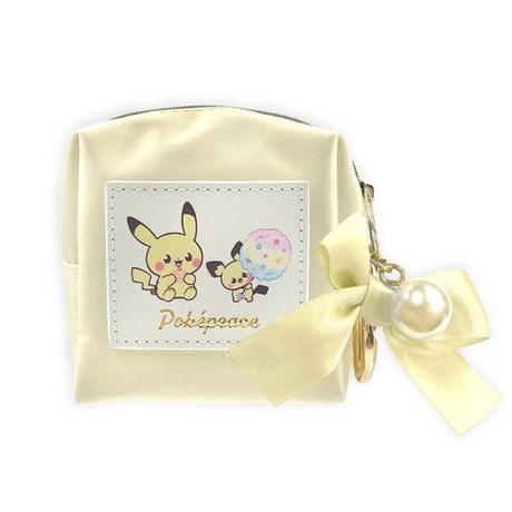 Pokemon  PokePeace Mini Pouch with Carabiner Pikachu & Pichu (Sweets Shop) 