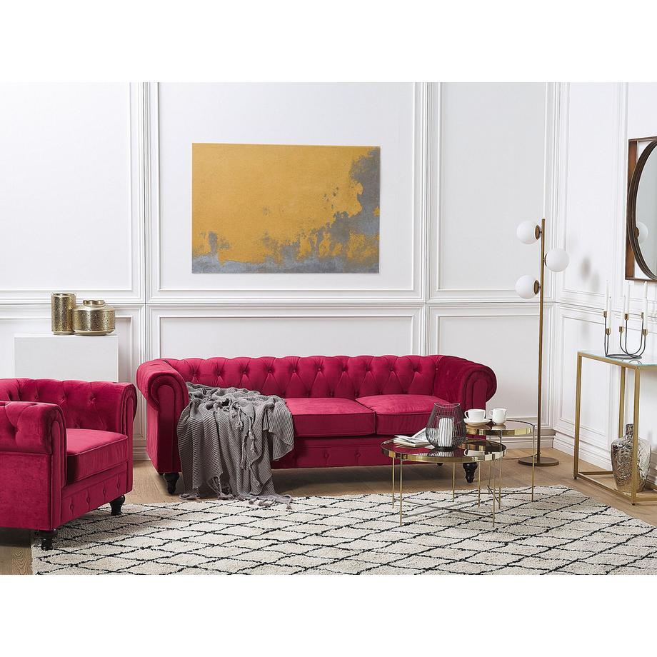 Beliani Set da salotto en Velluto  CHESTERFIELD  