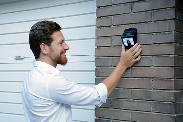 INDUSTEX Vigilamp Solar-Solarleuchte - Außen Leuchte mit Bewegungsmelder  