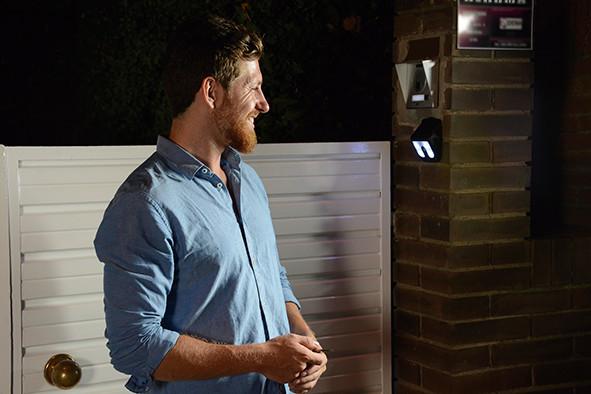 INDUSTEX Vigilamp Solar-Solarleuchte - Außen Leuchte mit Bewegungsmelder  