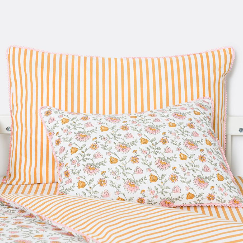 Taie d'oreiller en coton lavé