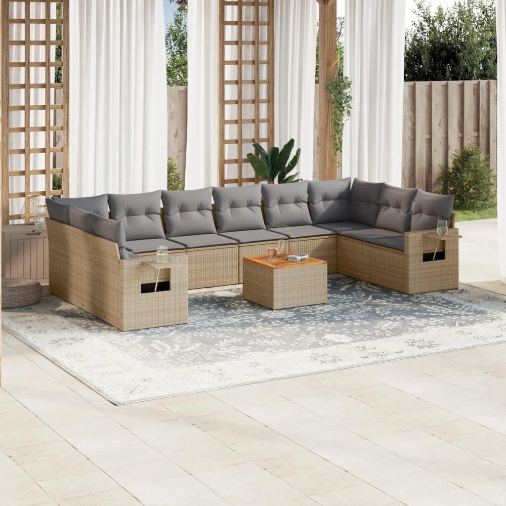 VidaXL Garten sofagarnitur poly-rattan  