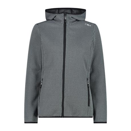 CMP Fleecejacke mit Kapuze Wabenmuster  