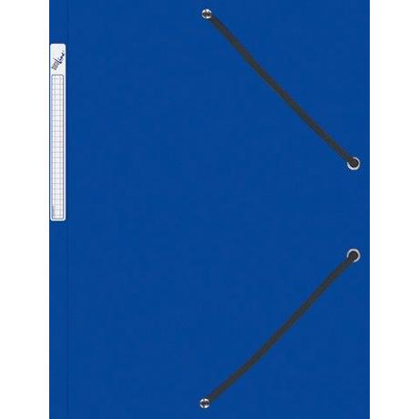 BÜROLINE BÜROLINE Gummibandmappe A4 614494 blau, Kunststoff  