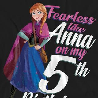 FROZEN Fearless Like Anna 5 Geburtstag T-Shirt  