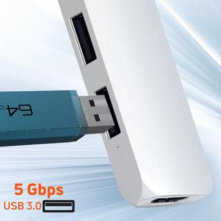 SATECHI  Hub USB C 6 en 1 Satechi Argent 
