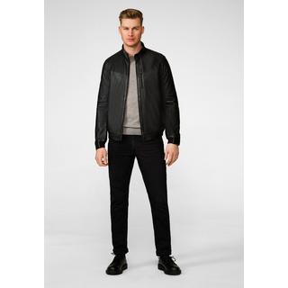 RICANO  Veste en cuir pour hommes Durano - blouson sportif avec col montant 